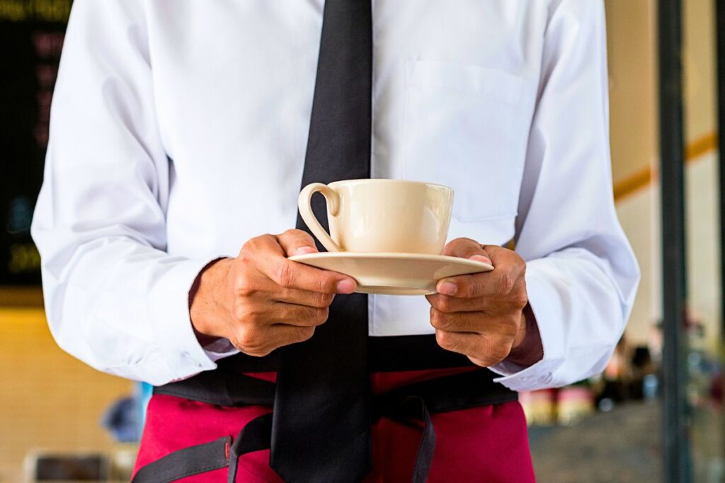 20 cent extra för varje gång servitören gick