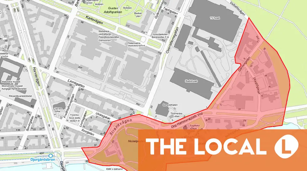 Svensk polis inför stopp-och-sök zon för ambassaddistriktet