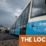 Självkörande buss kraschar med spårvagn i Göteborg första dagen
