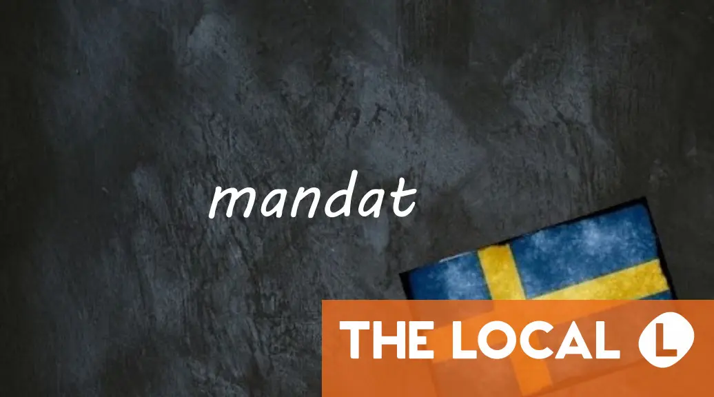 Dagens svenska ord: mandat