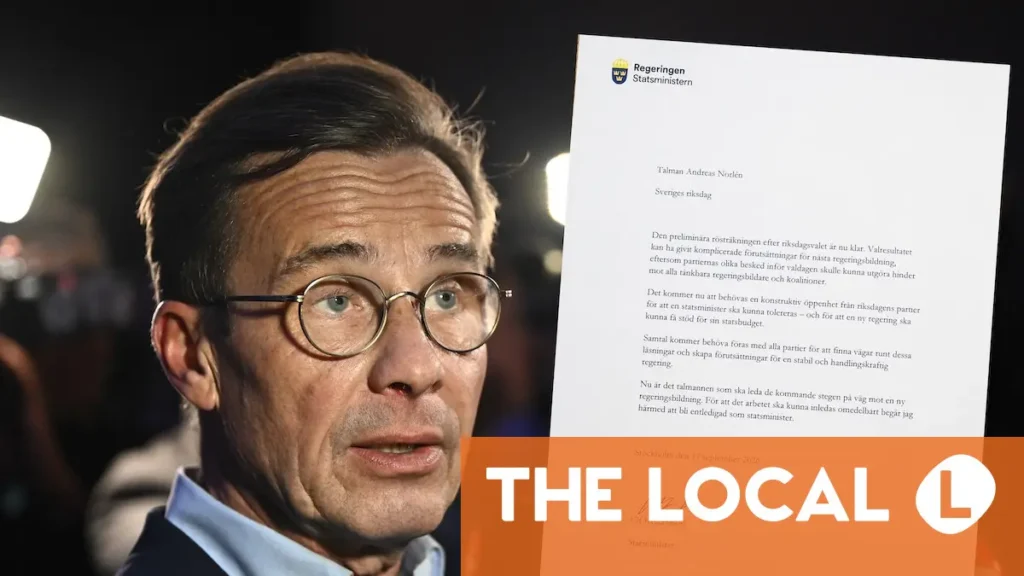 Kristersson avgår som premiärminister efter att Sveriges mitten-vänsteropposition vunnit val