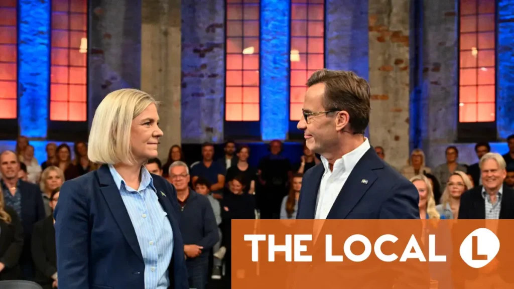 Ny mätning visar att Sveriges Moderaterna ligger strax bakom Socialdemokraterna